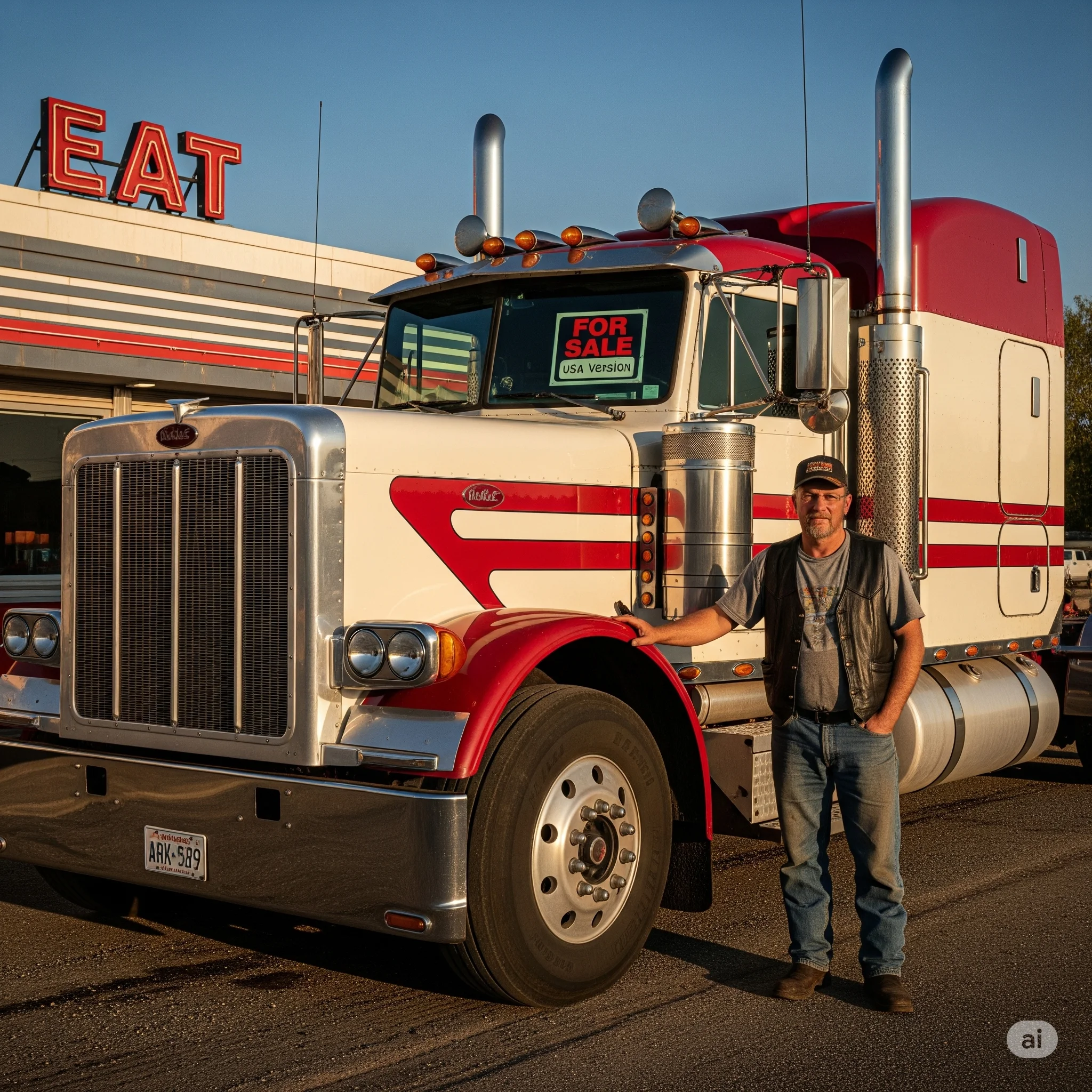 a man with a truck