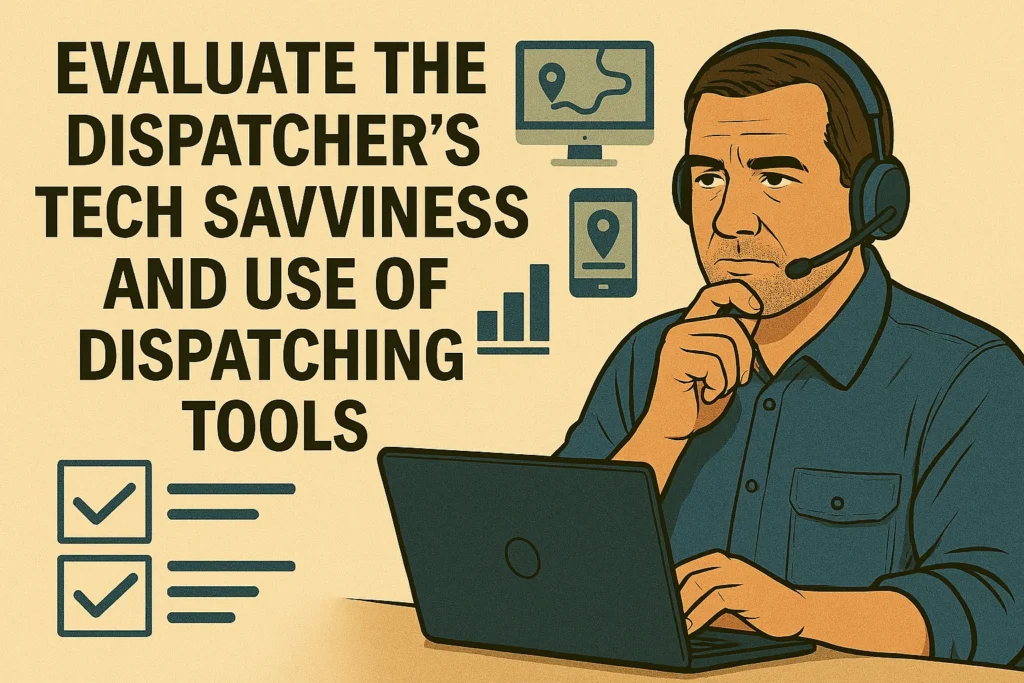 Evaluate the Dispatcher’s Tech Savviness and Use of Dispatching Tools