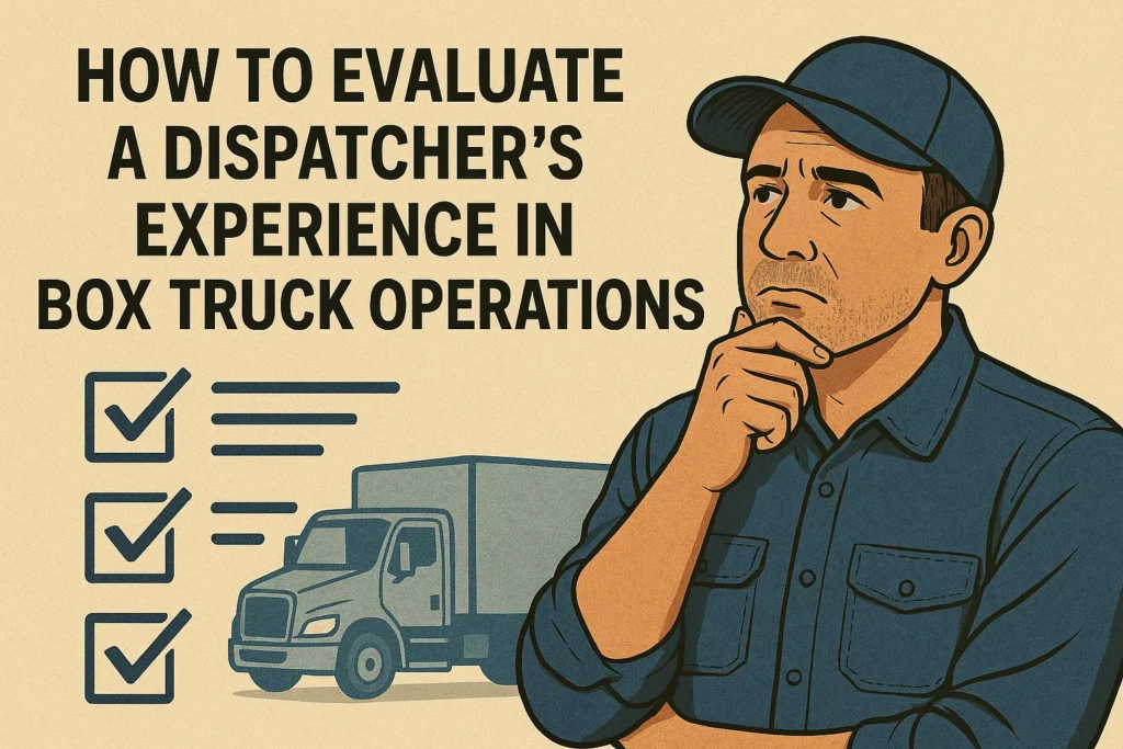 How to Evaluate a Dispatcher’s Experience in Box Truck Operations