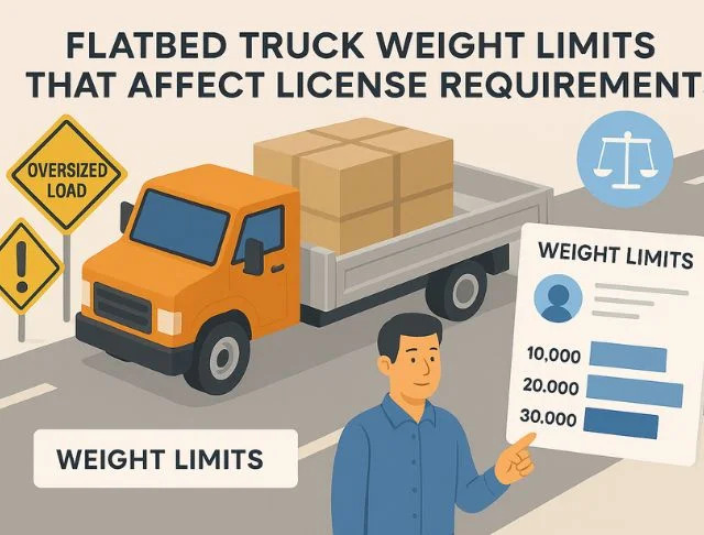 Flatbed Truck Weight Limits That Affect License Requirements
