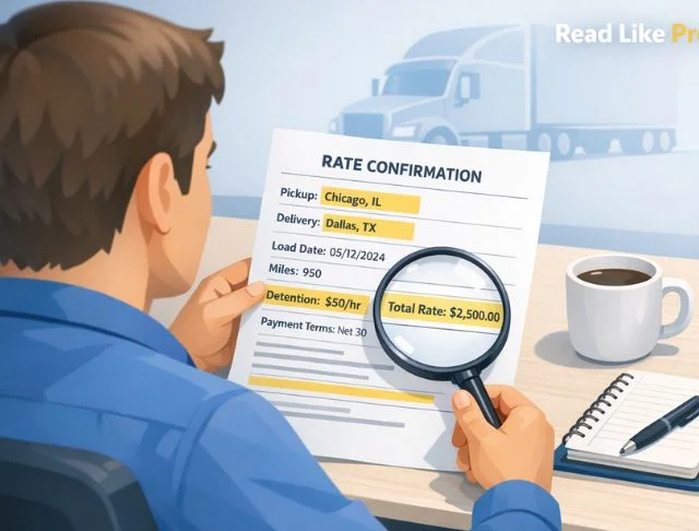 How to Read a Rate Con Like a Pro
