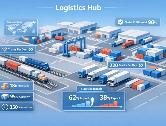 Intermodal Infrastructure and Logistics Hub Statistics