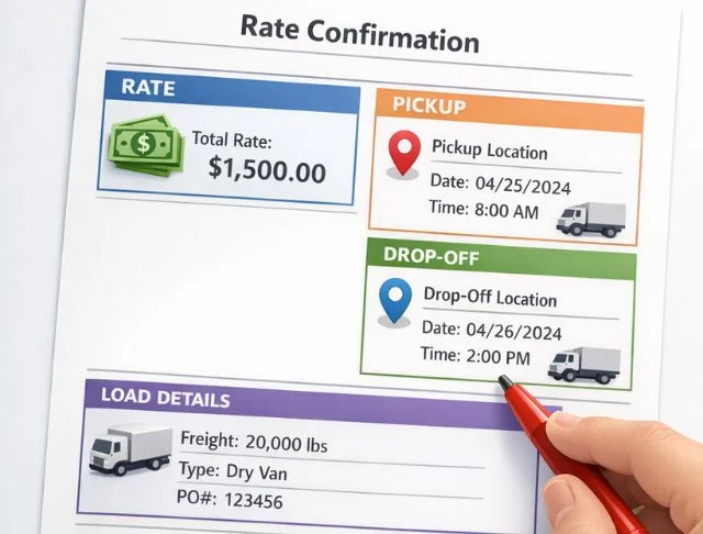 What Does a Rate Con Include
