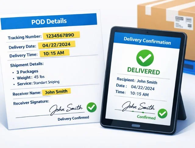 What Information Is Included in a Proof of Delivery Document?