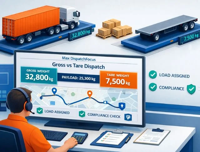 How Max Dispatch Uses Gross Weight and Tare Weight