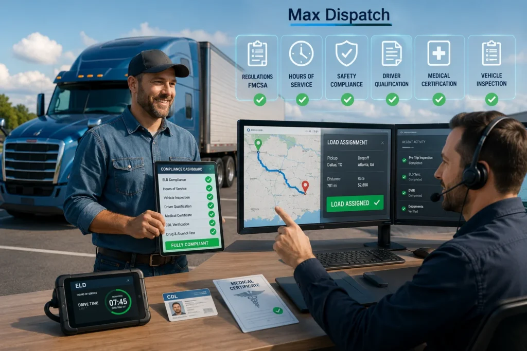 Stay Ahead of New FMCSA Regulations with Max Dispatch