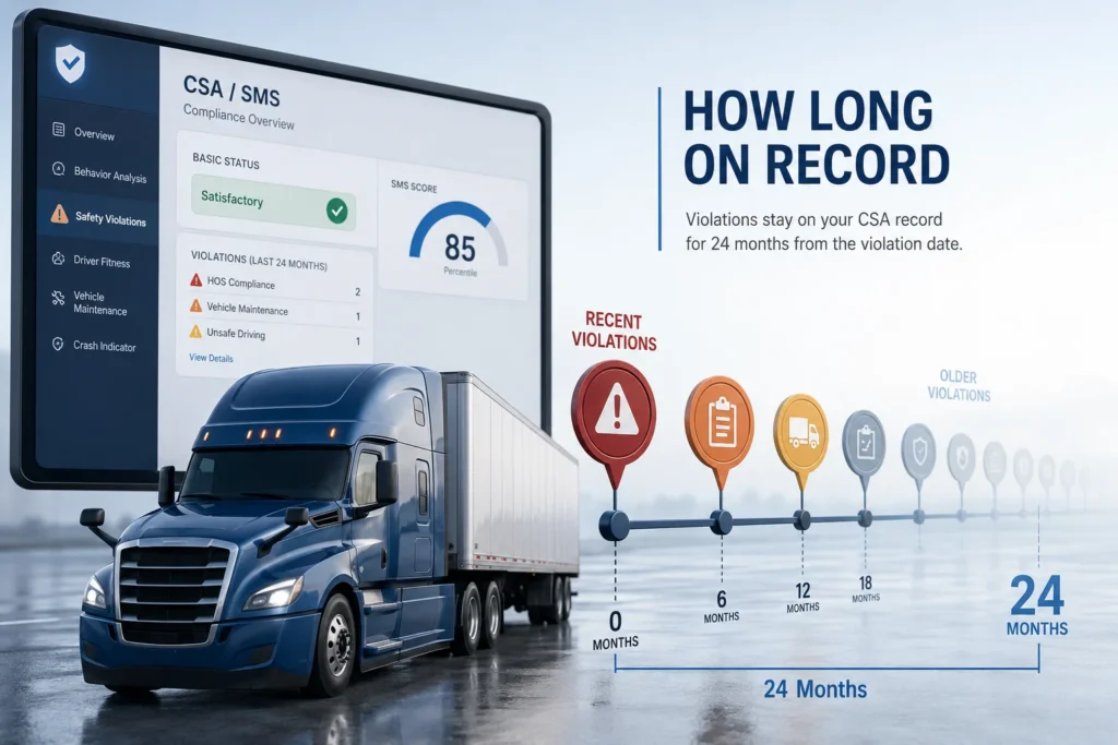 How Long Do CSA Violations Stay on Your Record?